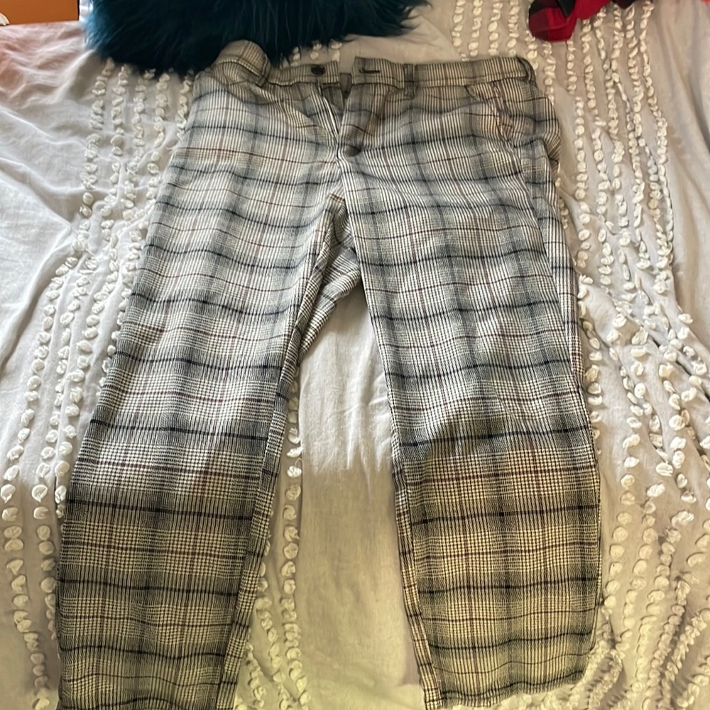 American Eagle Plaid Trousers **NWOT** Size 10